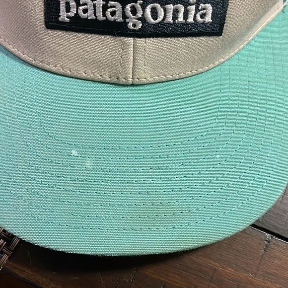 Patagonia Light Blue Snap Back Hat - Picture 2 of 3